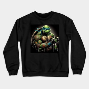 Fitness Gangster Ninja Turtles with tattoo Crewneck Sweatshirt